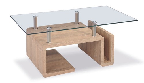 Coffee table clear glass - table,