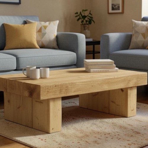 Handmade wooden beam coffee - handmade,