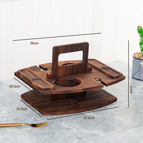 Wooden wine table - wooden, portable
