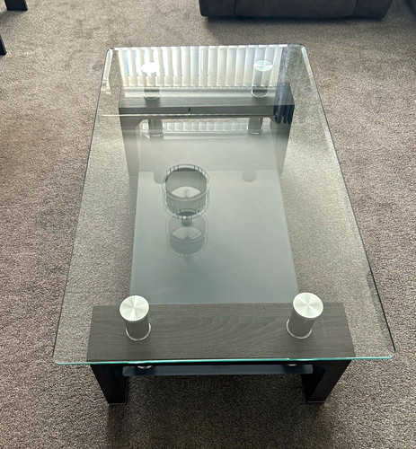 Nexus rectangular glass top - glass,