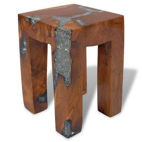 Wooden stool teak resin wood - stool,