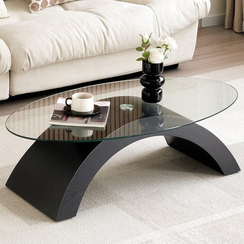 Oval clear glass - clear,