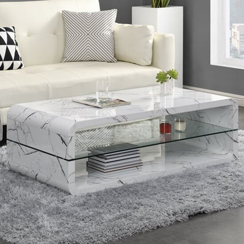 Xono high gloss coffee table - high,
