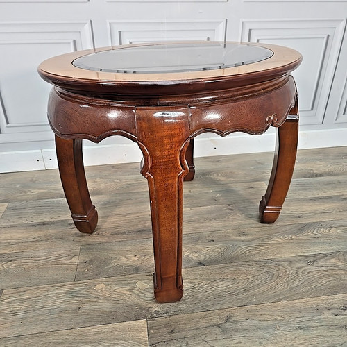 Vintage oval coffee table - vintage,