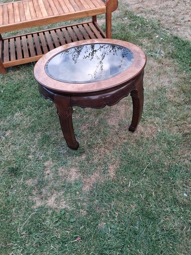 Oval coffee table beveled - oval,
