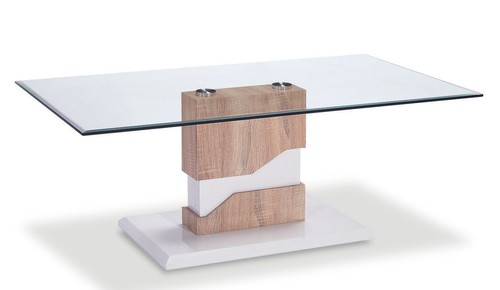 Coffee table clear glass - coffee,
