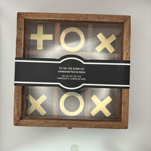 Handcrafted wooden tic tac toe - handcrafted,