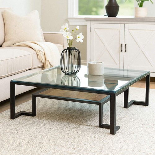 Black wooden frame and - wooden, glass