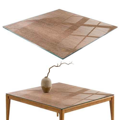 Tempered glass table top - tempered,